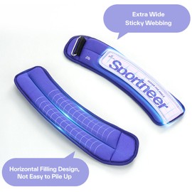 Sportneer Ankle Weights 0.5/1/2/3/5 LBS 1 Pair Wrist Leg Arm Weights for Women Men Kids Child with Adjustable Straps, Strength Weighted for Jogging Running Walking Fitness Gym Workout (Purple, 2 lbs x 2)