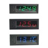 Car LED Temperature Clock - Electric Digital Temperature Voltmeter Gauge
