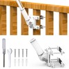 No Driling Flag Pole Holder for Railing,Flag Pole Mount for
