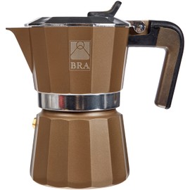 BRA Titanium Kaffeemaschine Aluminium, 3 Tassen