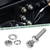 M METERXITY 10-Pack Hex Head Screw Bolt with Nuts Flat