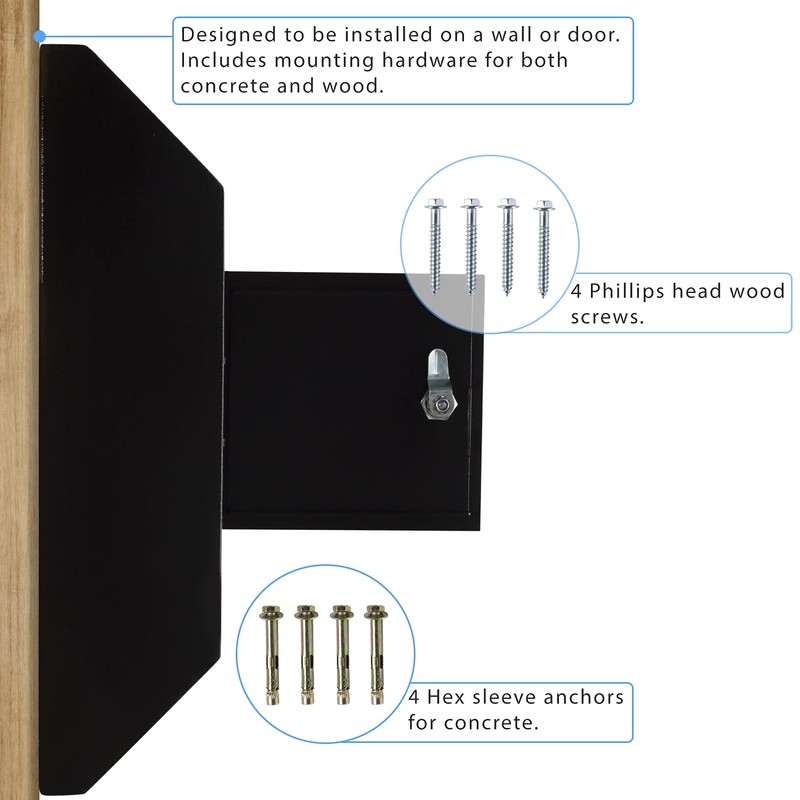 Durabox Heavy Duty Wall Mount Locking Deposit Drop Box Safe