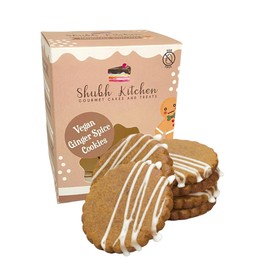 Shubh Kitchen Vegan Ginger Spice Cookies, Ginger Special, Gourmet Cookies, Vegan, Allergy Friendly Snack, 5.5 oz. 100% Eggfree, Vegan and Vegetarian