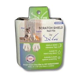 Transparent Scratch Shield Claw File Protention Tape for Furniture, Windows, Floors & Walls- Anti Scratch Furniture Protector and File -10 feet Self-Adhesive Tape for Cats & Dogs (Coarse)