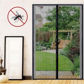 DIY Fine Mesh Magnetic Screen Door for Entryway 120x210 Screen Door