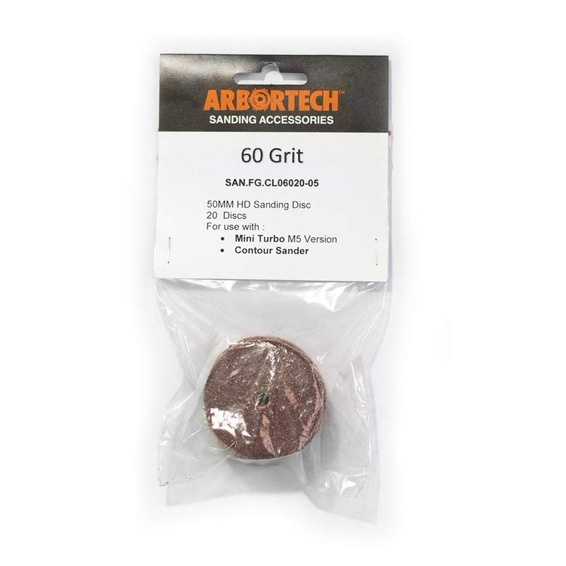 ARBORTECH Sanding Discs 50mm/2Inch Sandpaper for Wood, 60 Grit for