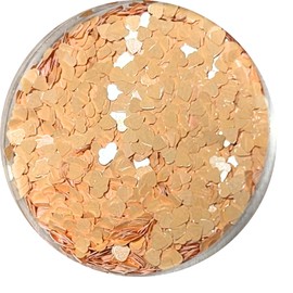 Archtypes Heart Holo Nail Hologram Heart Holo 0.04 inch (1 mm) Nail Parts (Macaron Orange)