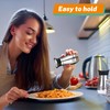 Salt and Pepper Shakers Set with Holder,4 oz Stainless Steel