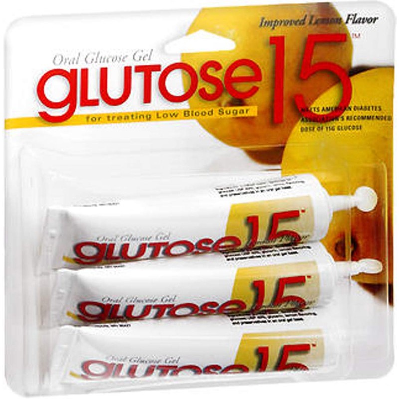 Glutose-Lemon 15 Gram Tube, 3 Pack