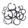 Hilitchi 150-Pcs [15-Size] Alloy Steel Internal Circlip Snap Retaining Clip