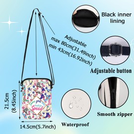 WZMPA Roller Skater Crossbody Bag Roller Skating Lover Gifts Some Gil Are Built For Speed Skate Shoulder Bag Roller Skate Sport Merch (some girl speed CB)