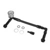 A ABSOPRO 4150 Braided Fuel Line with Pressure Gauge AN6