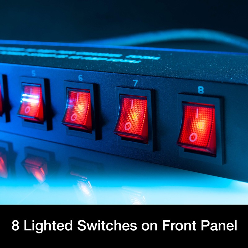 ADJ PC100A power strip single rack space unit with 8