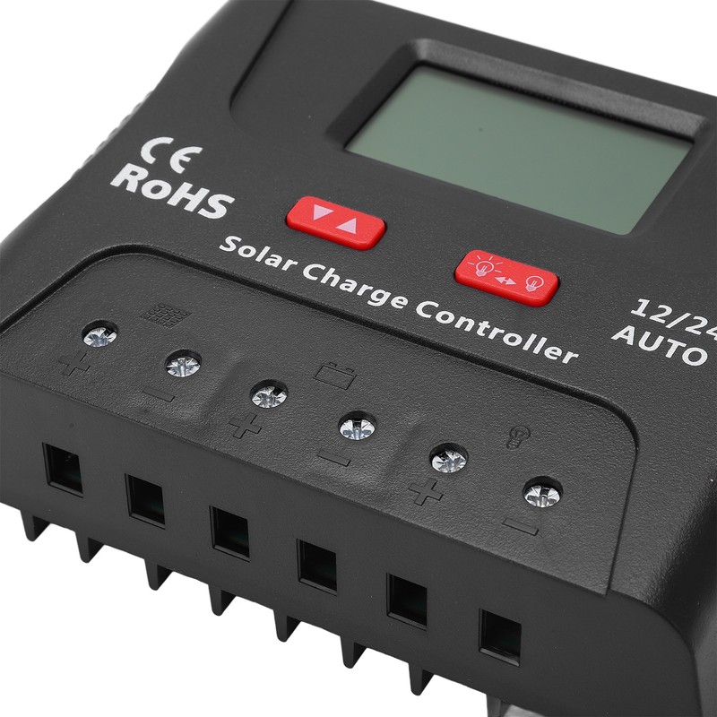 Solar Charge Controller Intelligent PWM 12V 24V Auto Identification 50A