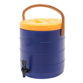 Insulated Beverage Dispenser- Hot&Cold Water Urn for Catering-Stainless Steel Premium 25L/6.6 Gallon Hot Drink Dispenser with Spigot, 24H Insulated Container for Coffee&Hot Tea,Cold Milk,Juice (Blue)