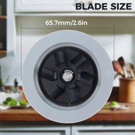 Dreld Blender Blade Cutter with Gasket Replace Part # 14291600, 132812-07, Replacement Part Fit for Black Decker Blender # BL1900 BL3900 BL4900 BL5000 BL5900 BL6000 BL9000