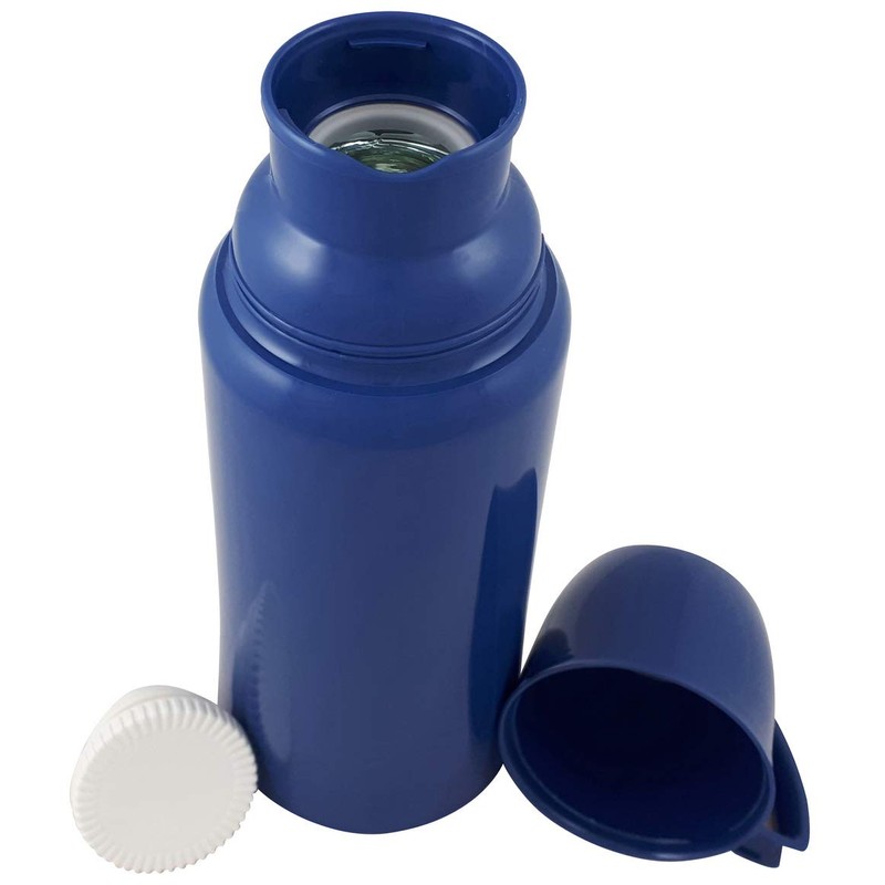 Helios Elegance Plastic Vacuum Jug, Dove Blue, 1.0 Litre