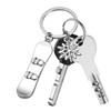 Snowboard Keyring,Snowboarder Key Chain - Snowflake Skier Keychain Pendant Winter