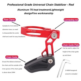 Ezweiji Chain Guide Mountain Bike, MTB Chain Guide Directly Mounted on Chainring, Sturdy Nylon Bicycle Chain Guard, Suitable for Most Bicycles, Road Bikes, Mountain Bikes