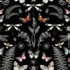 RoomMates Hidden Treasures Black Peel and Stick Wallpaper, RMK12749PLW