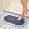 GNCLOUD Super Absorbent Floor Mat,Quick-Drying Non-Slip Diatom Mud Microfiber Bath