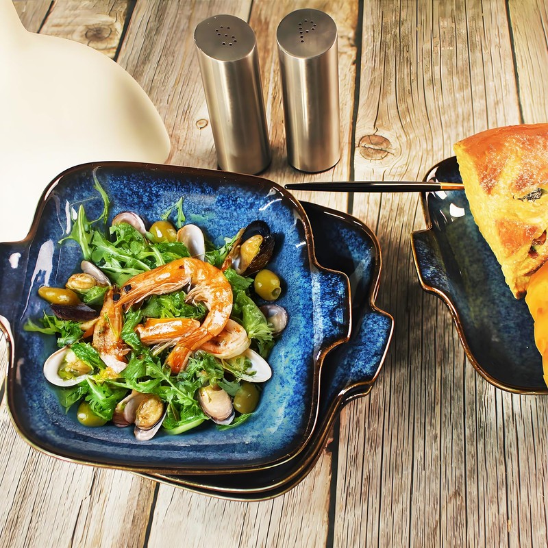 LIUYWYHCF Ceramics Au Gratin baking Dishes Set of 4, Baking