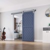 EaseLife 6 FT Brushed Nickel Sliding Barn Door Hardware Track
