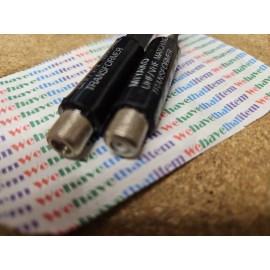 Wideskall 2x Gold PL UHF VHF FM 75 to 300 Ohm AV Adapter Antenna Match Transformer Coaxial