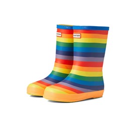 Hunter Little Kids Original First Classic Rainbow Print Rain Boot, Multicoloured, 6