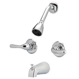 GLOBE UNION F2014501CP-JPA1 2-Metal Lever Handle Chrome Tub/Shower Faucet