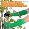 egowz Long Sleeve Gardening Gloves, Multipurpose Heavy Duty Outdoor and