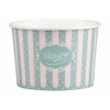 VEPATIM 50 x Paper Ice Cream Cups with Patisserie Motif