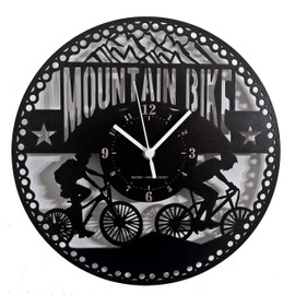 Instant Karma Clocks Wall Clock Mountain Bike Bicycle Hiking Biker Bike