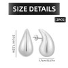 PSOWQ 18K Earrings Dupes Thick Hoop Earrings for Women, Chunky