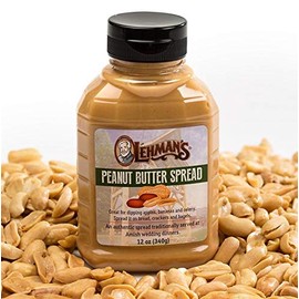 Lehman's Smooth Creamy Amish Peanut Butter Spread 12 Oz Squeeze Bottle