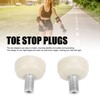 Roller Skate Toe Stops Rubber Lightweight Wearable Replacement Toe Stoppers
