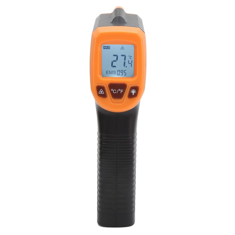 Temperature Measuring Gun Infrared with LCD Display Industrial Thermometer GM320SOrange