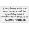 Need for Affection Quote Audrey Hepburn - 50 Stickers Pack