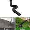 Rain Gutter Downpipe Extension, Flexible Extendable PE Drain Extension for
