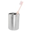 ZZLZX Stainless Steel Toothbrush Cup Holder Round Metal Tumbler Cup