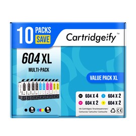 Cartridgeify 10 x 604XL Printer Cartridges Compatible with Epson 604 604 XL Cartridges Multipack for Expression Home XP-2205 XP-3200 XP-4205 XP-2200 XP-3205, Workforce WF-2930 WF-2910 WF-2935 WF-2950