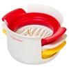 Prepworks by Progressive - Cortador de huevos compacto, blanco, rojo