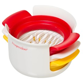 Prepworks by Progressive - Cortador de huevos compacto, blanco, rojo y amarillo