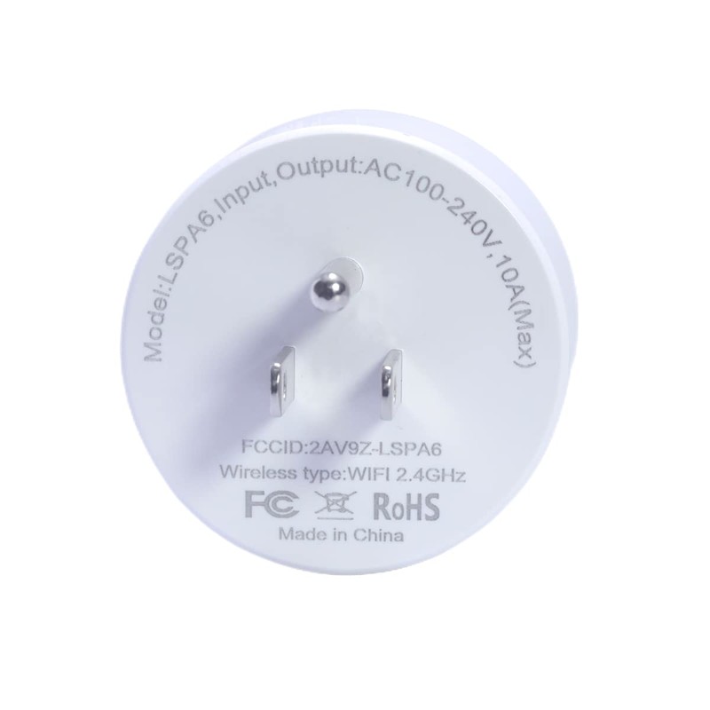Wi-Fi Plug with Alexa/Google Home/Smart Life, Smart Home Hub, Timer,