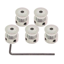 WINSINN GT2 Pulley 20 Teeth 4mm bore 6mm Width 20T Timing Belt Pulley Wheel Aluminum for 3D Printer