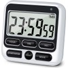 Upgraded Digital Kitchen Timer, ON/OFF Switch, 12/24 Hour Clock and