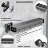 Wall Mount Folding Shower Curtain Rod, 42 Inches (3-Fold), Adjustable