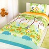Just Contempo Kids Jungle Animals Duvet Cover Set, Single, Polyester-Cotton