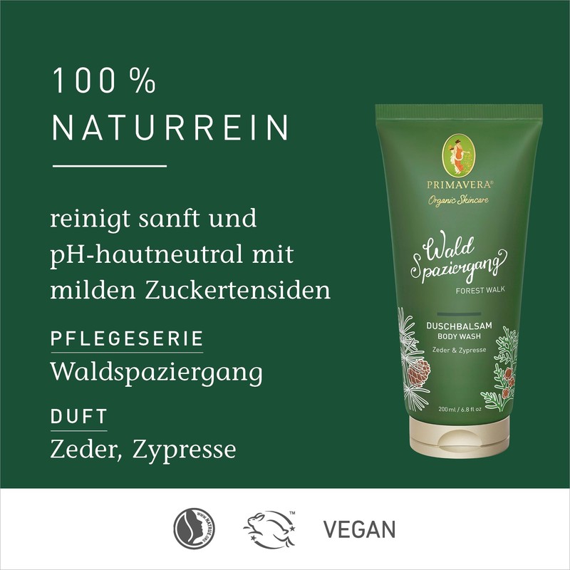 PRIMAVERA Forest Walk Shower Balm 200 ml - Shower Gel,