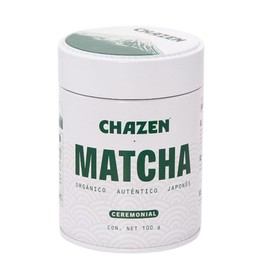 Matcha Ceremonial Orgánico – CHAZEN – Primera Cosecha, Japonés, 100g | 100% Puro y sin endulzar. Perfil suave sin amargor. Ideal para matcha latte, smoothies y estilo tradicional